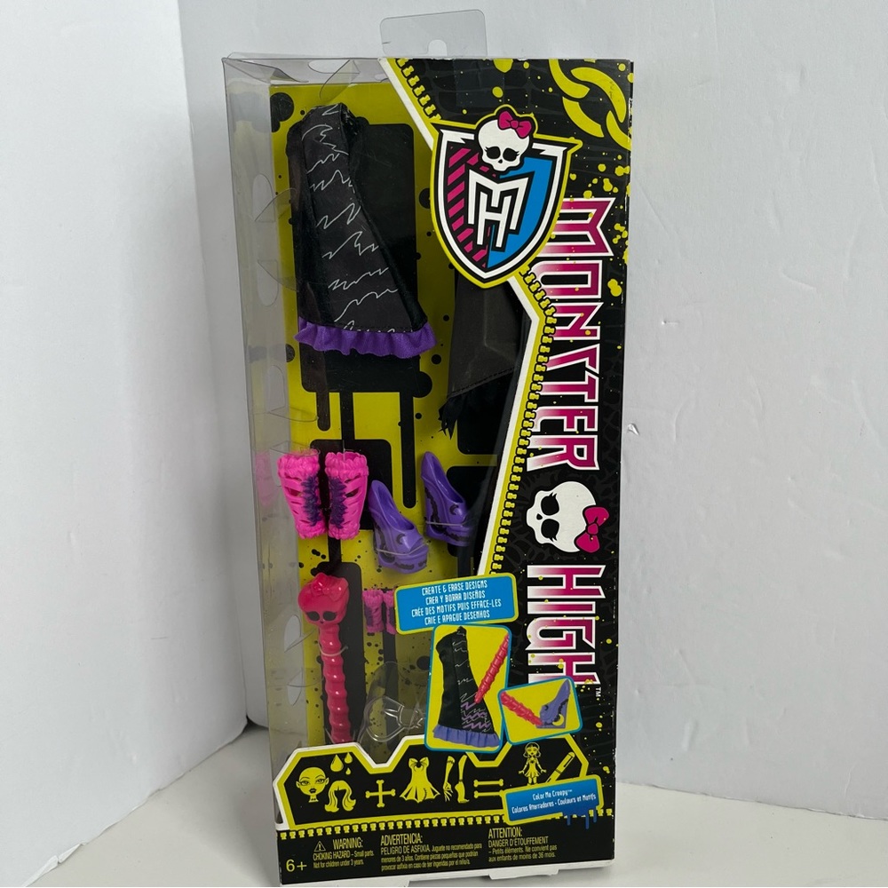 MONSTER HIGH Doll Color Me Creepy Werewolf Add on Pack NRFB NWT 2012